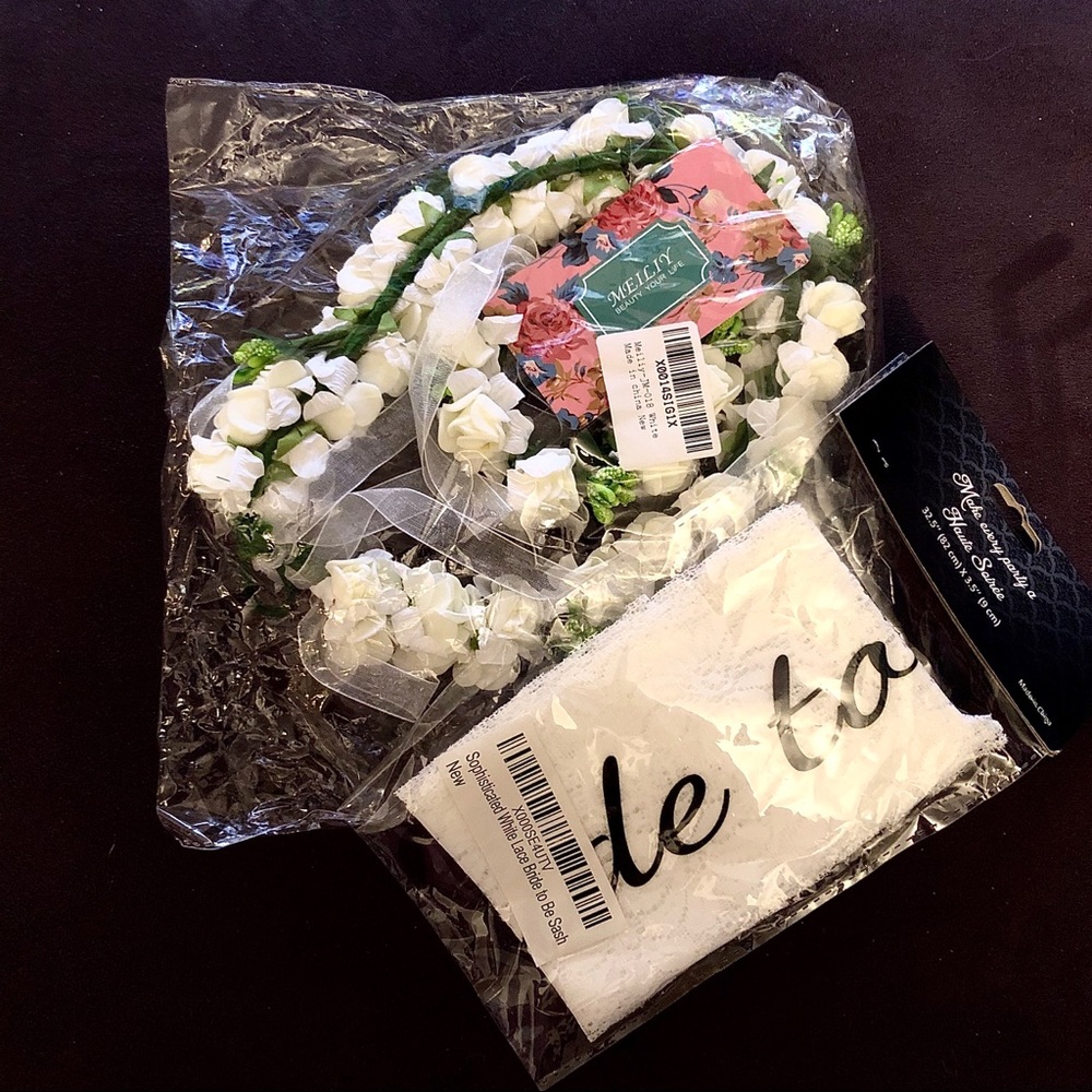 NEW Bachelorette Party Sash and Flower Crown